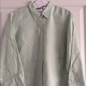 Lauren Ralph Lauren mint green linen shirt